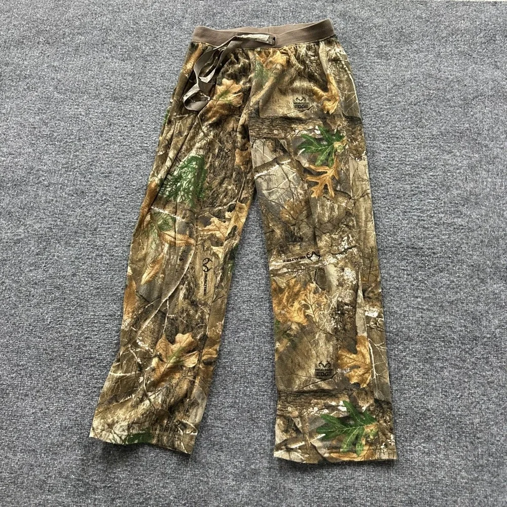 Magellan Lounge Pants Womens Size XS Realtree Edge Camo Fleece Soft Drawstring